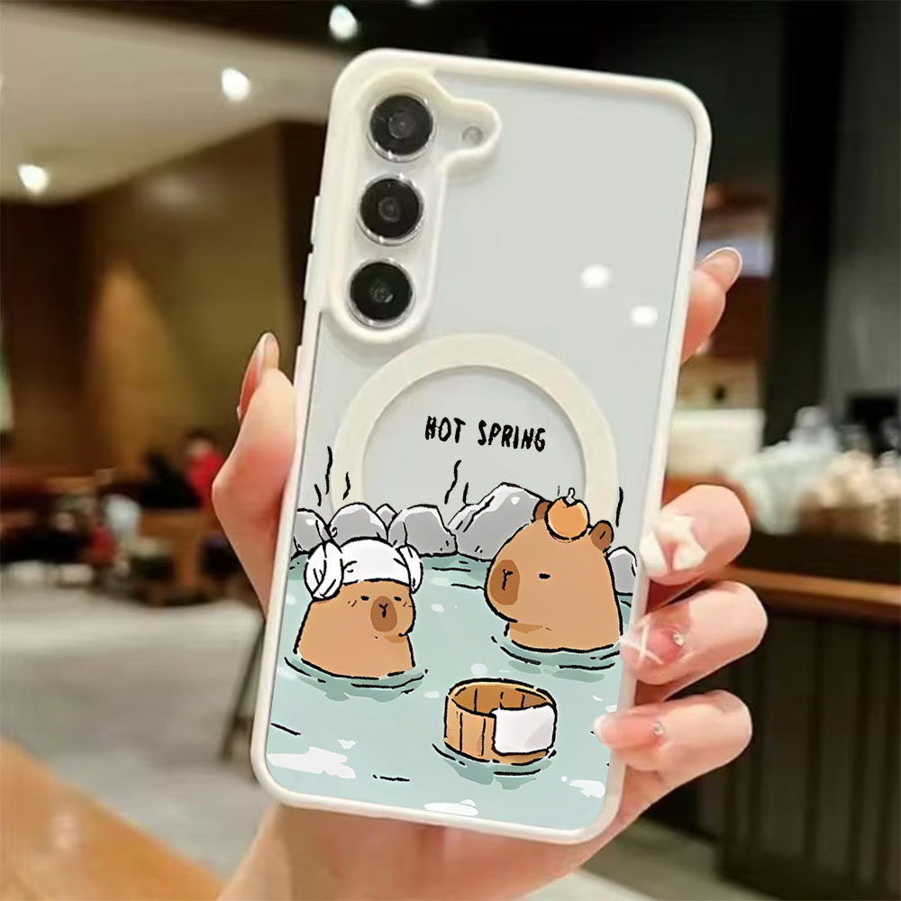 Samsung Galaxy S24 - Color Transparent Magnetic Phone Case For