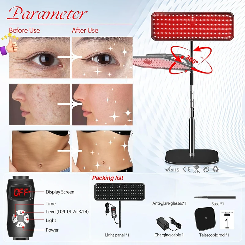 Near Infrared Light Panel 660n - Galvanic Skin Sensor review and price